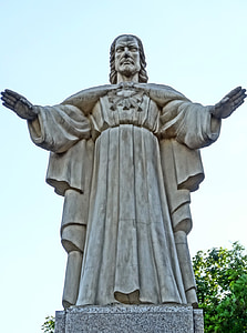 Jesus Kristus, monumentet, Bydgoszcz, kristendomen, staty, skulptur, symbol