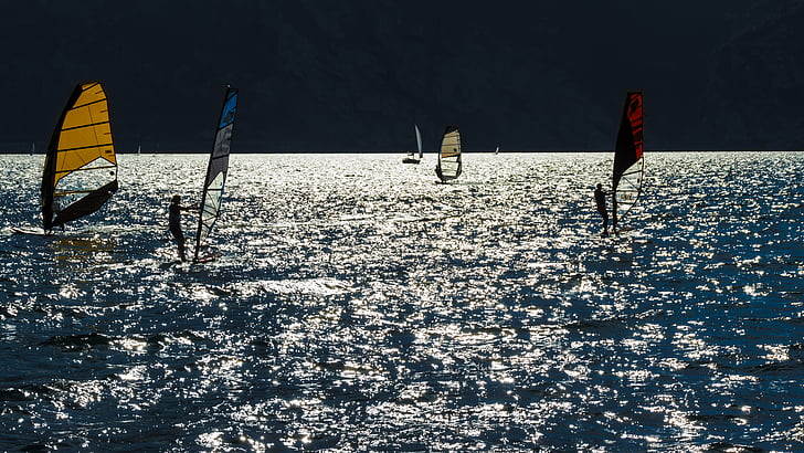 windsurfing, sporturi nautice, vânt, apa, val, sport, agrement