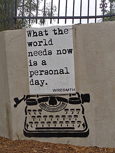 打字机, 艺术墙, 洛杉矶, 公园