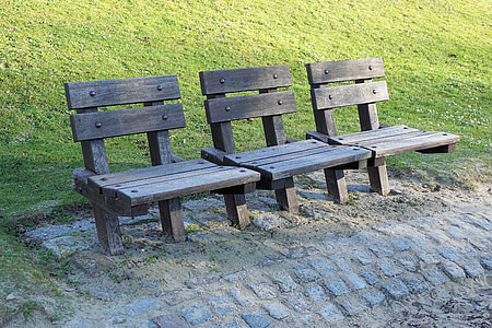 пейка в парка, банка, парк, седя, мебели за сядане, почивка, vellmar