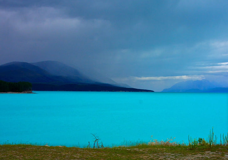 นิวซีแลนด์, ทะเลสาบ pukaki, ภูเขา, น้ำ, ทะเลสาบ, ภูมิทัศน์, ถิ่นทุรกันดาร