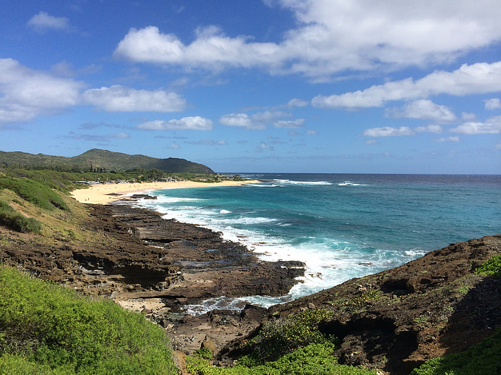 Hawaii, stranden, semester, sommar