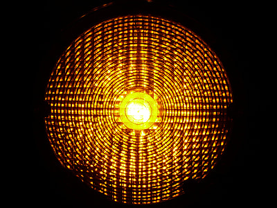 advarselslampe, advarselslampe, warnblinkleuchte, lyskilde, Road, lyssignal, lys