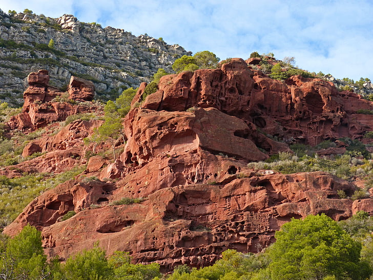montagne, Rock, roches rouges, Montsant, nature, é.-u., Utah