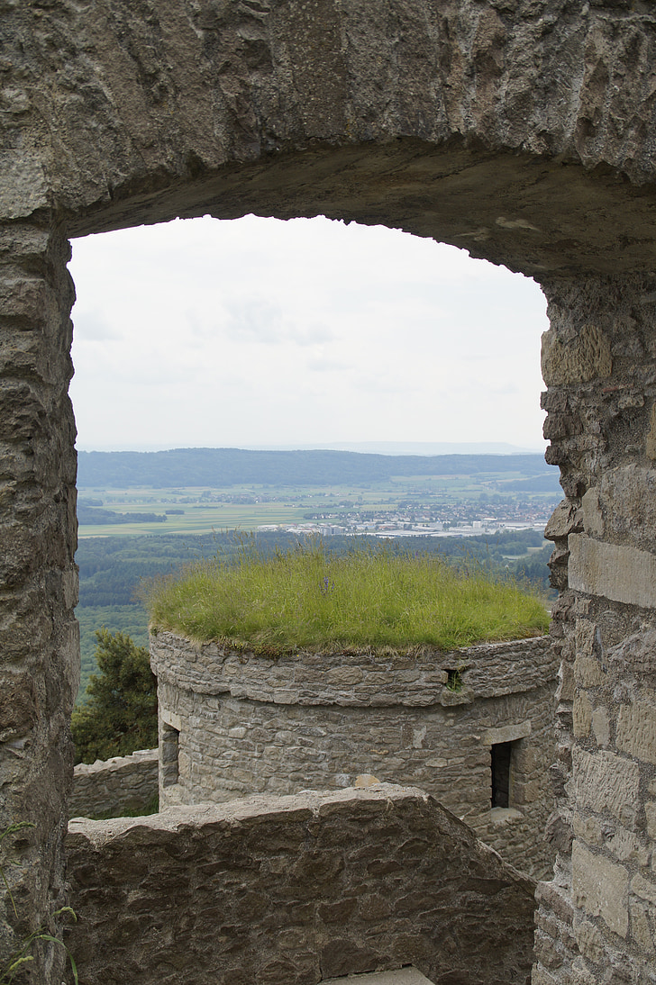 Castelo, ruína, idade média, Hohentwiel, Hegau, Lago de Constança, cantar