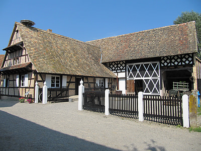 Ecomusée, Ungersheim, Alsace, truss