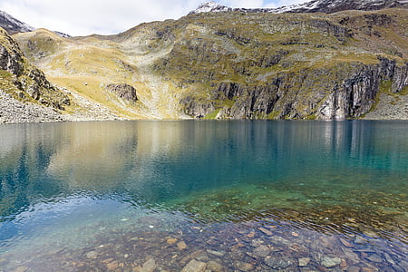 bergsee, east tyrol, alpine, nature, mountain, lake, landscape