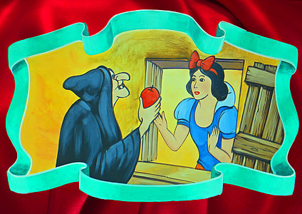 snow white, image, fairy tales, figure, painting, symbol, representation