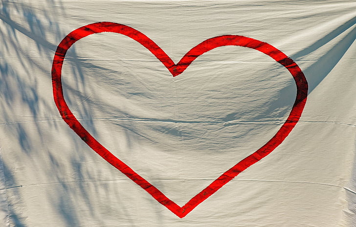 heart, red, love, romance, sheet, nature, symbol