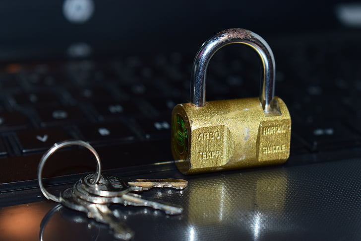 Free photo: security, padlock, keyboard, insurance, reflection, lock, internet - Hippopx