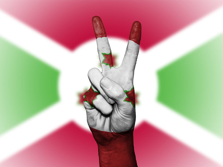 Burundi, Flaga, pokoju, tło, transparent, kolory, kraj