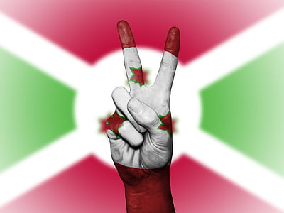 Burundi, lippu, rauha, tausta, Banner, värit, maan