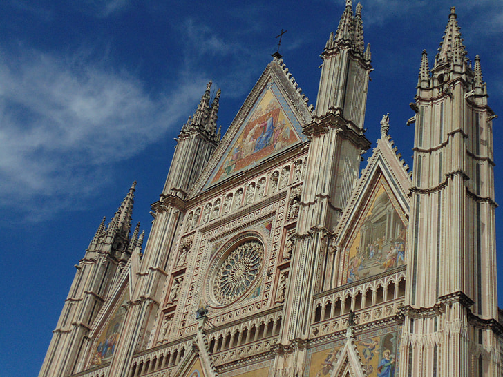 katedrālē, Orvieto, Itālija, nedēļas nogalē, Duomo