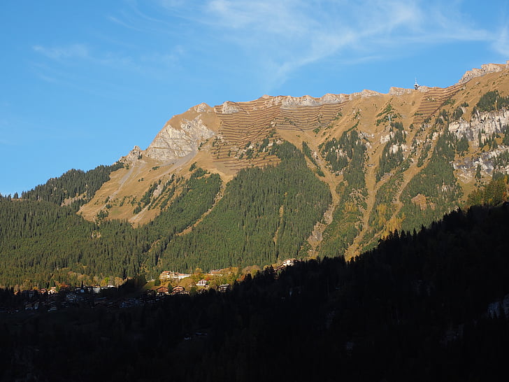 Lauterbrunnen, Suisse, mâle, télécabine wengen-male, téléphérique, Wengen-male