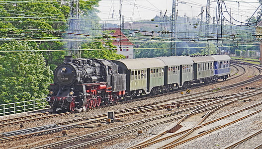 Museumszug, Dampflokomotive, Plan-Dampf, Event, Pfalz, Neustadt-weinstraße, Eingang der Station