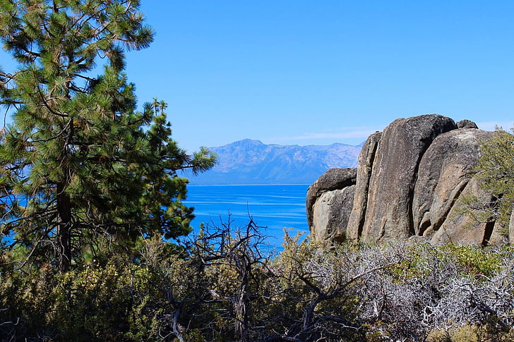 lake tahoe, Nevada, sjön, Tahoe, landskap, naturen, Amerika