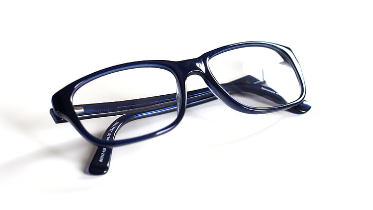 brilles, zila, lasāmās brilles, brilles, viens objekts, Glaukoma, personīgo piederumu
