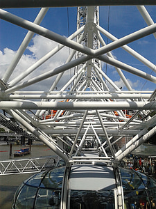 rotella di Ferris, Londra, estate, Outlook, Regno Unito, Inghilterra, ruota