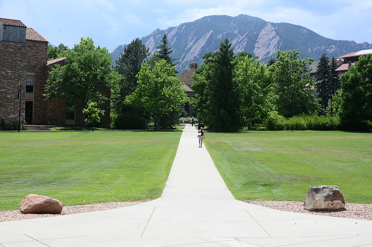 Boulder, paisagem, montanha, grama, Verão, ao ar livre