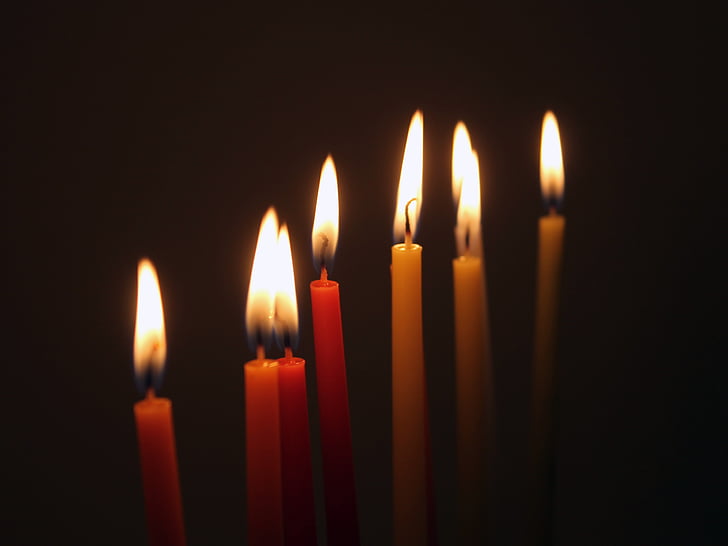 candles, hanukkah, jews, religion