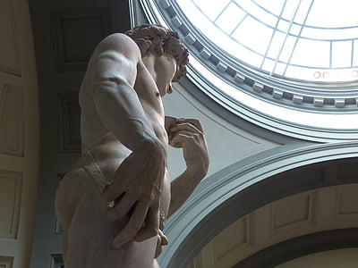Florencie, Michel anděl, Michelangelo, Toskánsko, Accademia, socha, Itálie
