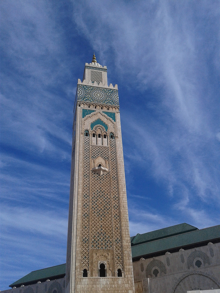 Marocko, moskén, Casablanca