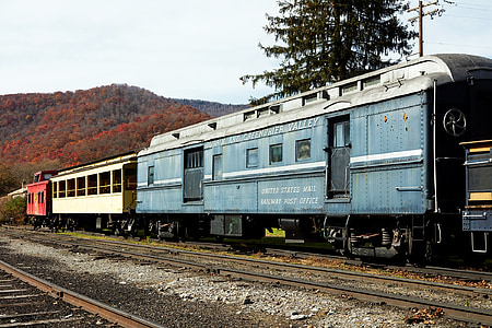 铁路, 铁路, 旅行, 运输, 年份, 古董, 西弗吉尼亚州