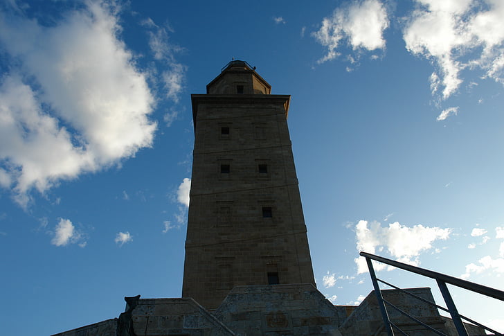 lighthouse, tower, hercules, galicia, architecture, famous Place, history