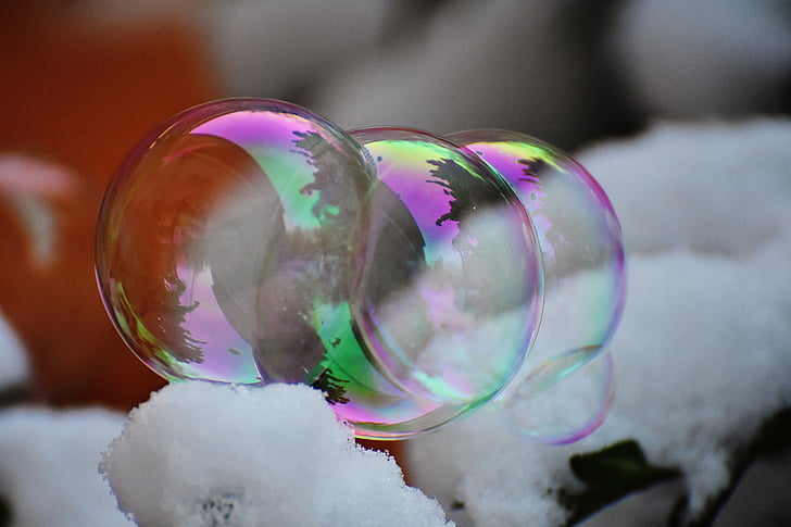 soap bubble, colorful, balls, soapy water, make soap bubbles, float, mirroring