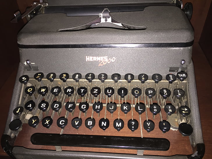 pisaći stroj, bivši, staru mašinu, retro, komunikacija, berba, tajnik