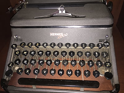 typewriter, former, old typewriter, retro, communication, vintage, secretary
