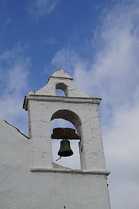 Tenerife, zvonica, vežička, Bell, Kaplnka, kostol, Kanárske ostrovy