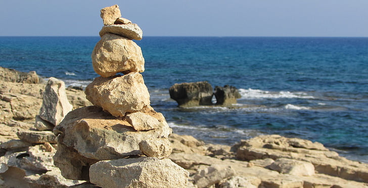 pedras, sinal de caminho, trilha natural, cavo greko, Parque Nacional, trilha, caminhadas