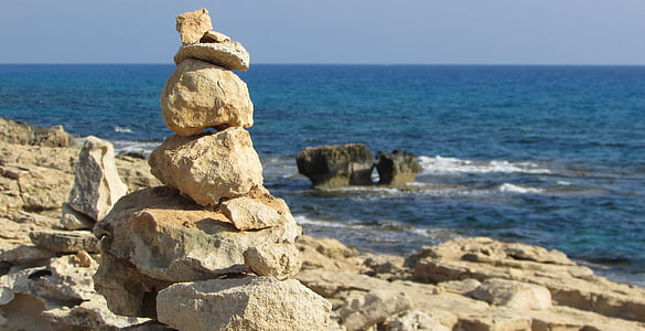kameny, cesta znamení, Naučná stezka, Cavo greko, Národní park, stezka, pěší turistika