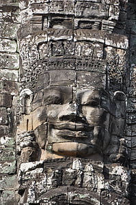 Ангкор Том, Камбоджа, Сием Реап, Анкор, червените, Храм - сградата, древен