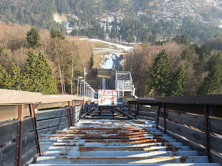 salt d'esquí, Allgäu, turó, Bad mitterndorf, muntanyes, esquí, l'hivern