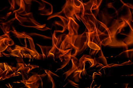 uguns, liesma, liesmas, dedzināšana, siltuma - temperatūra, dūmi - fiziskā struktūra, sarkana