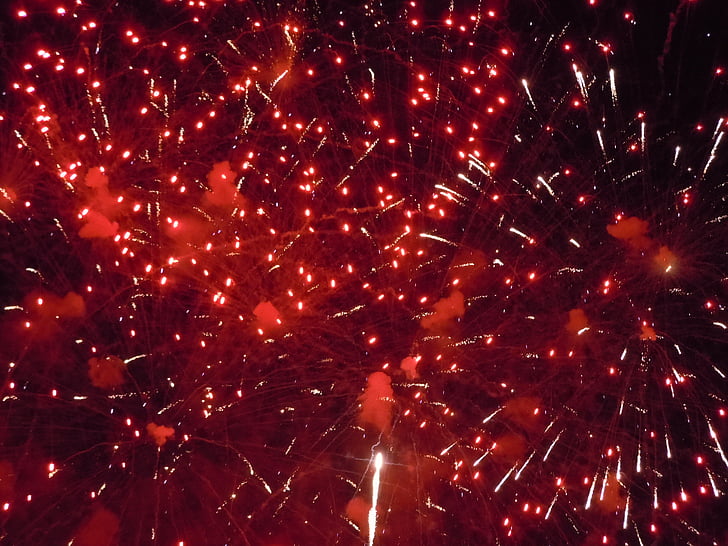 focs artificials, 4 de juliol, juliol, celebració, 4t, independència, vacances