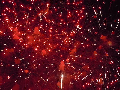 fogos de artifício, 4 de julho, Julho, celebração, 4, independência, férias