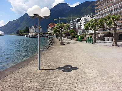 promenade, Lac, Suisse