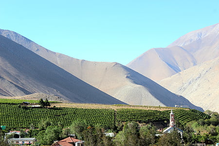 Hora, Chile, Elqui, připojit, velké