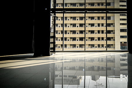 sombra, edificio, arquitectura, ciudad, plano