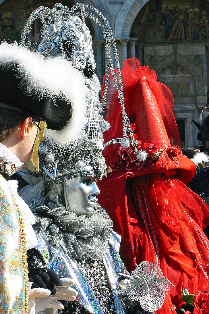 máscaras, Carnaval, Venecia, Carnaval de Venecia, Italia, disfraz