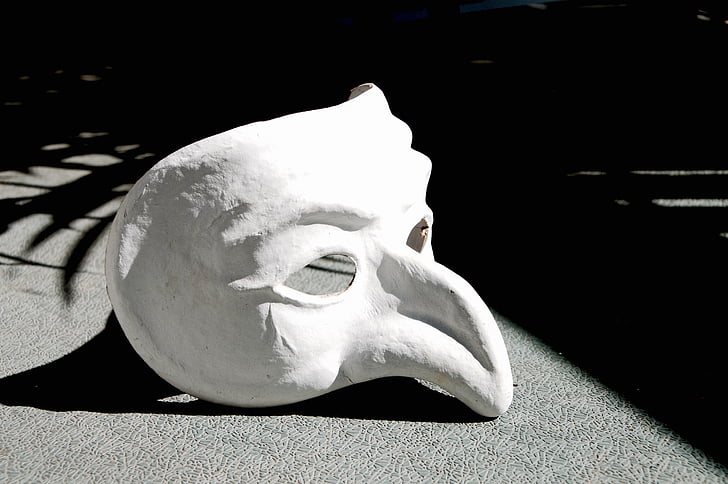 masken, Pulcinella, Pulcinella mask, näsa, Teater, Venedig, Carnival
