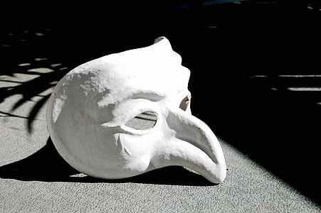 maske, Pulcinella, Pulcinella maskesi, burun, Tiyatro, Venedik, Karnaval