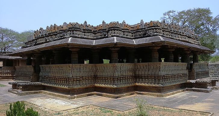 Templo de, nagareswara, bankapur, sitio, histórico, archeoloical, religiosa