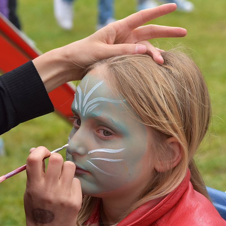 girl, people, face painting, face paint, child, human body part, human hand