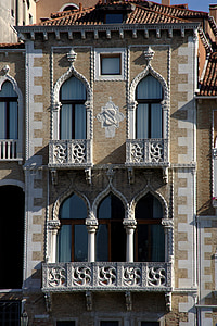 Itália, Veneza, Historicamente, arquitetura, Europa, janela, história