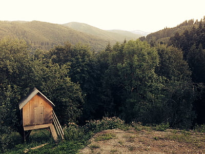 Wald, Hütte, Jagd, Natur, im freien, des ländlichen Raums, Landschaft