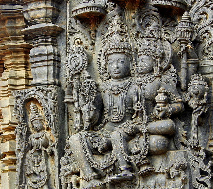 belur, halebeedu, hoysala, Karnataka, gamle templer, hinduisme, arkitektur